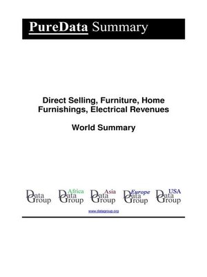 cover image of Direct Selling, Furniture, Home Furnishings, Electrical Revenues World Summary